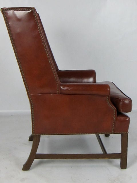 leather chairs with nailheads