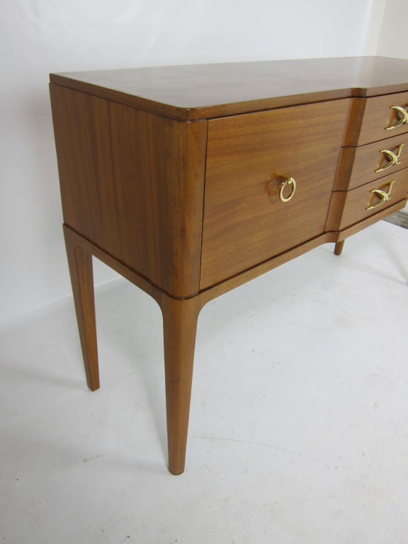 American Extremely Uncommon Mahogany Sideboard by Paul Frankl for Brown-Saltman