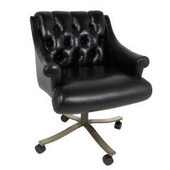 Retro Leather Executive Chair by Bert England for Stow Davis