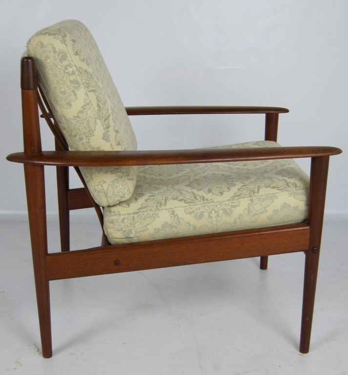 Pair of Paddle Arm Lounge Chairs by Grete Jalk for Poul Jeppesen