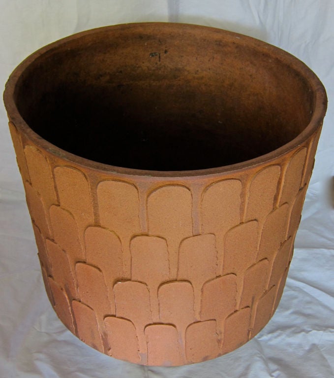 American Giant Pair of Thumbprint Planters by David Cressey