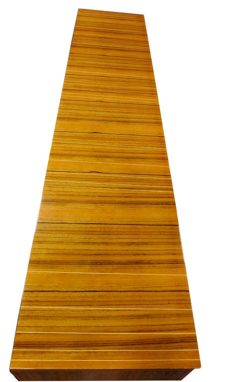 Clean lined Italian Zebrawood Sideboard 3