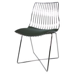 Italian Chrome Wire Desk Chair 5