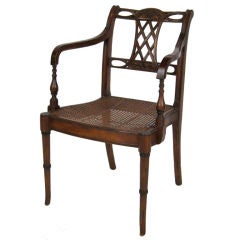 Finely Carved Regency Style Desk Chair