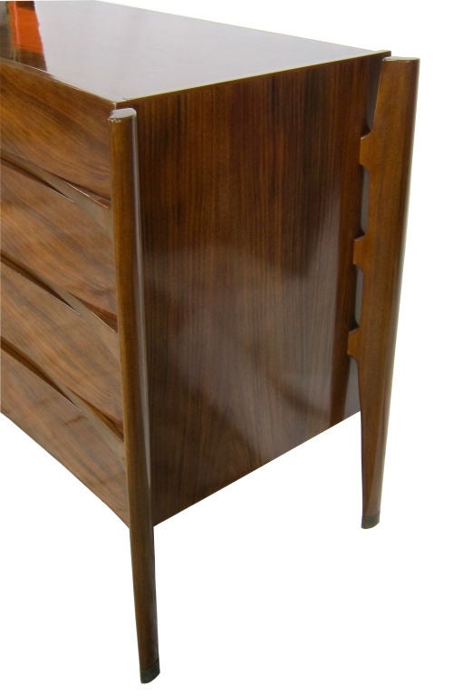 Modern Sculptural Rosewood Dresser by William Hinn