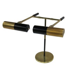 Retro Fully Articulating Two Arm Brass Desk Lamp