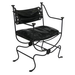 Iron Frame Savonarola Chair