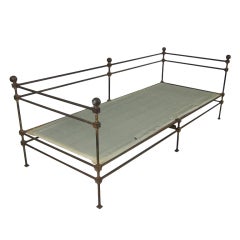Retro Superb NeoClassical Iron Daybed