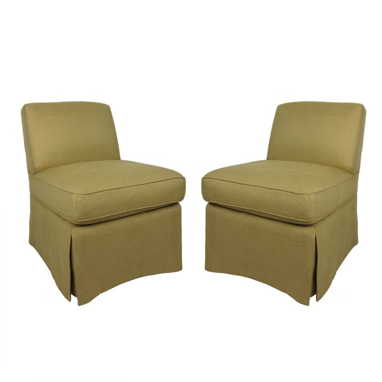 Pair of Billy Baldwin Slipper Chairs