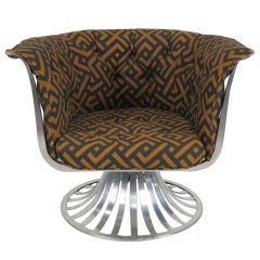 Woodard Aluminum Swivel Lounge Chair 8