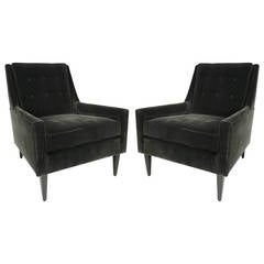 Pair of Velvet Lounge Chairs