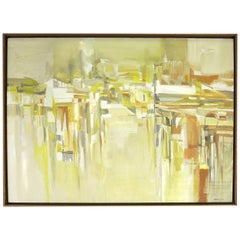 Abstract Cityscape Painting by Margaret Smith