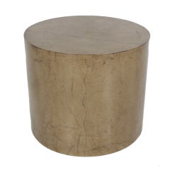 Parchment Drum Table