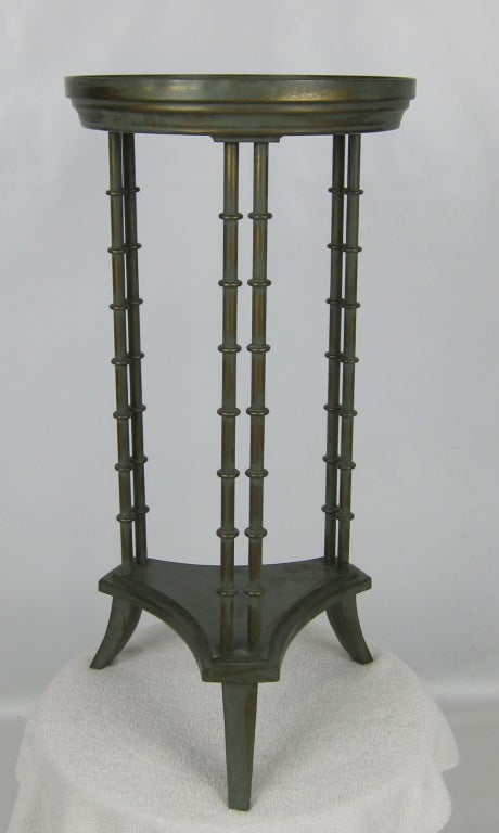 Regency Style Verdigris Bronze Plant Stand