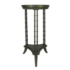 Regency Style Verdigris Bronze Plant Stand