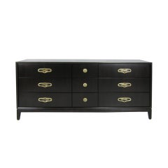 Walnut Dresser with Stylized Brass hardware-pair available