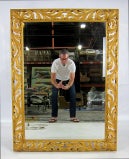 Large Pierced Foliate Gilt Frame Italian Mirror
