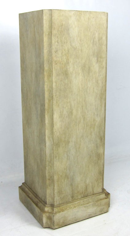 Mid-20th Century Architectural Painted Wooden Column Pedestal