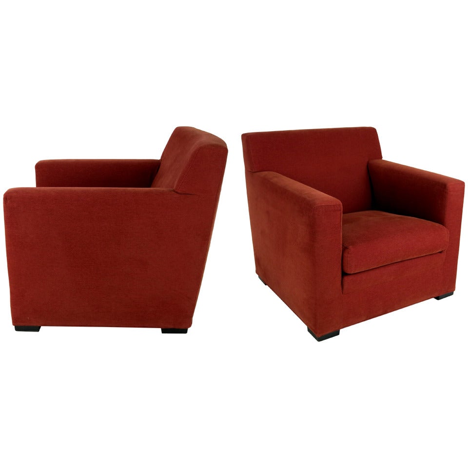 Pair of DIX Lounge Chairs by Rodolfo Dordoni for Minotti