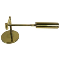 Brass Articulating Desk Lamp by Koch & Lowy