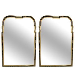 Pair of Large Chinoiserie Pier Mirrors