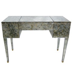 Antiqued Mirror Clad French Vanity