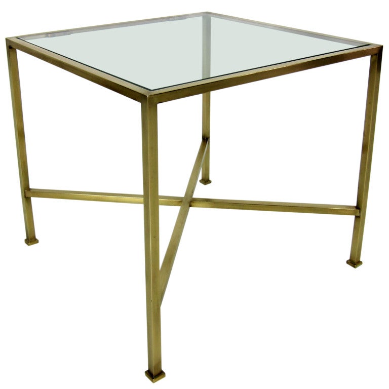 Brass Side Table For Sale