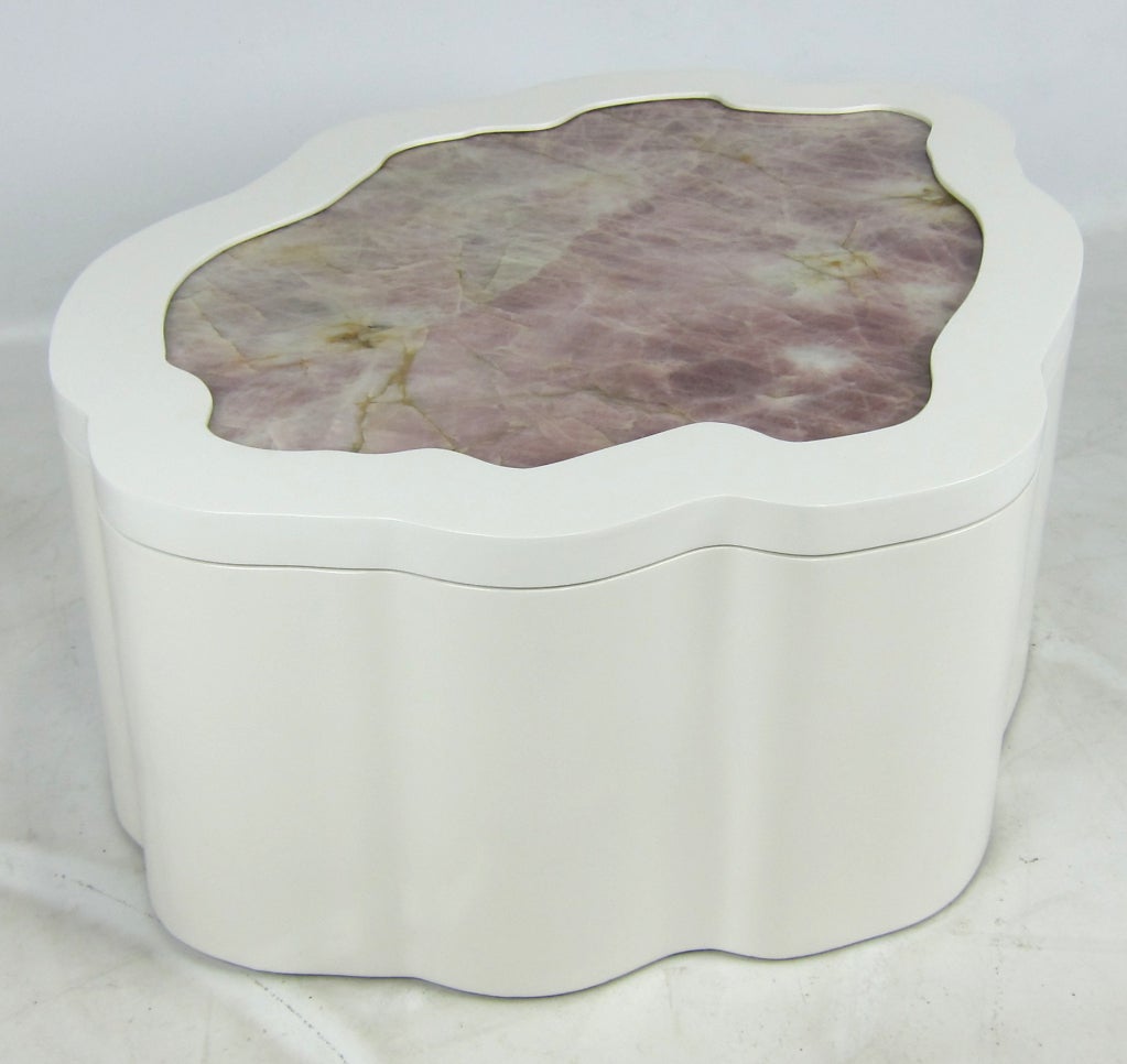white quartz top coffee table
