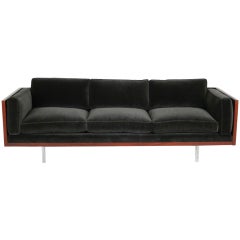 Walnut Case Sofa by Milo Baughman