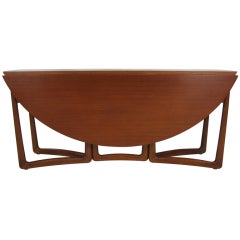 Teak Dropleaf Dining Table by Peter Hvidt for France & Sons