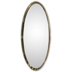 Large Gilt Oval Mirror