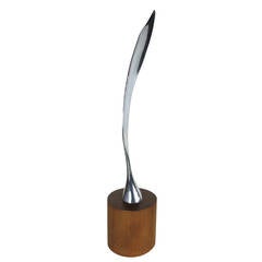 Mounted Abstract Feather Form Sculpture after Brancusi