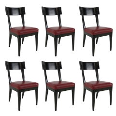 Set of Six Mahogany Dining Chairs by Christian Liaigre