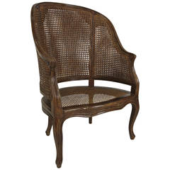 Large-Scale Italian Louis XV Style Barrel Chair
