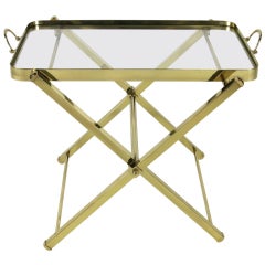Brass Tray Table by Charles Hollis Jones 11
