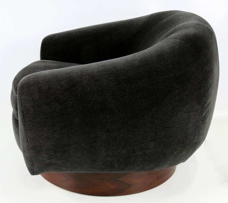 American Pair of Polar Bear style Swivel Chairs