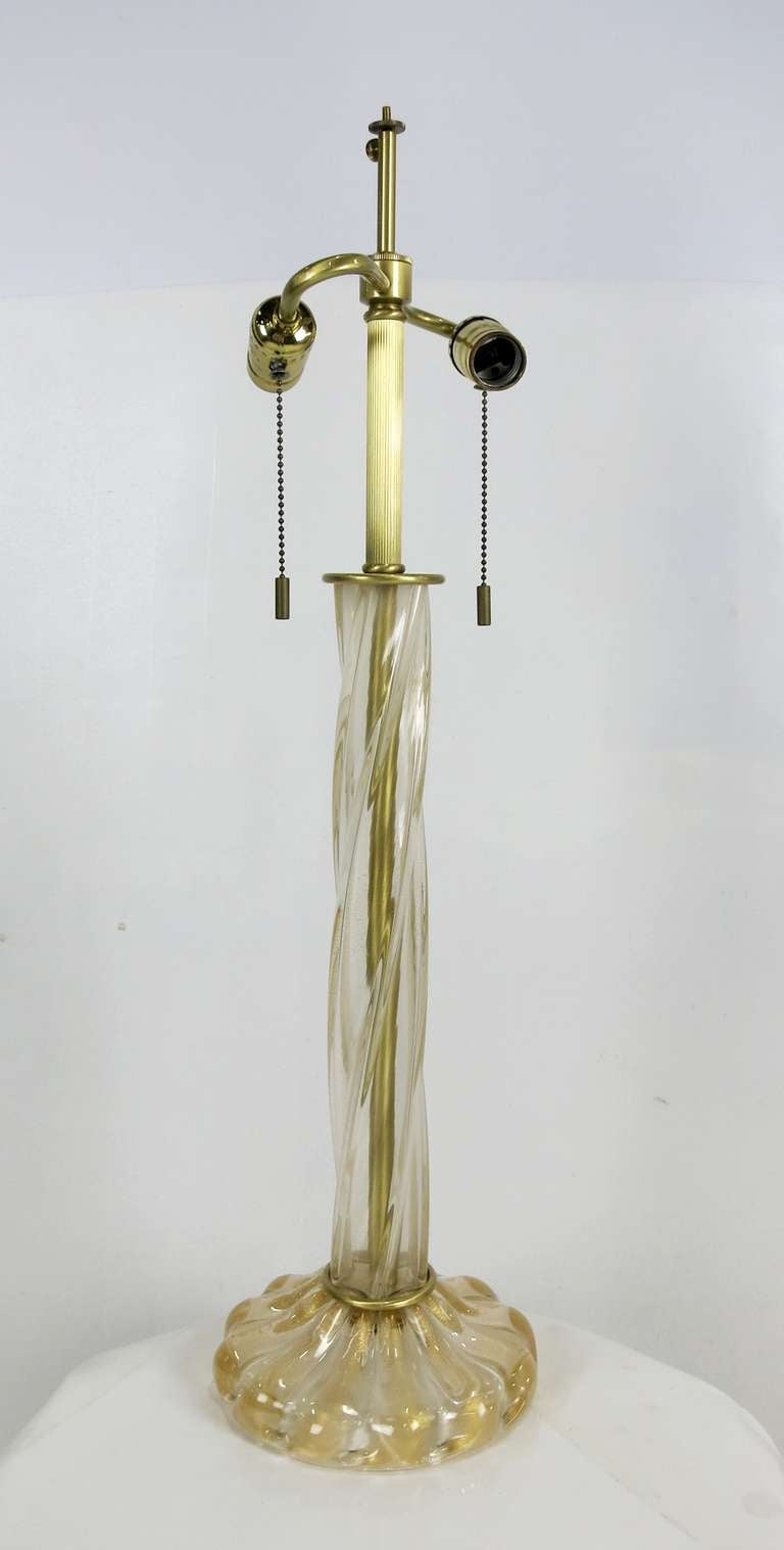 Murano Cordonato D'Oro Table Lamp by John Hutton for Donghia