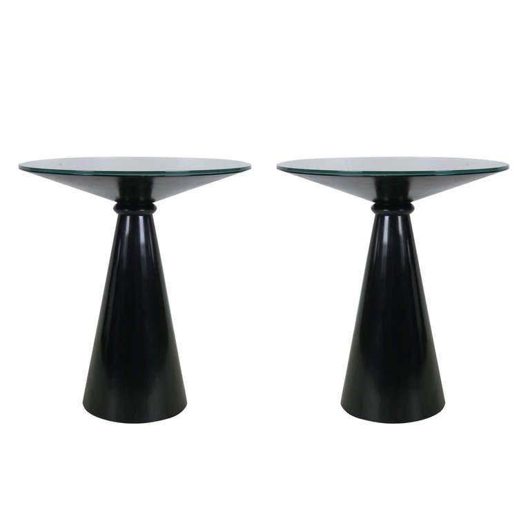 Black Lacquer Side Table For Sale at 1stDibs | black lacquer end table ...