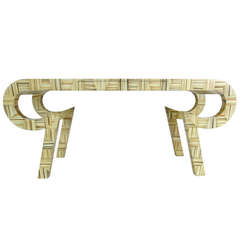 Sculptural Console or Desk in the Style of Karl Springer 2