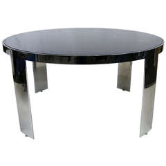 Polished Nickel Dining Table by Pace 10