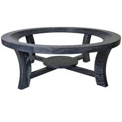 Cerused Oak Coffee Table by Paul Frankl