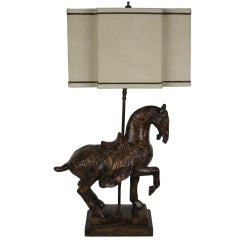 Vintage Tang Horse Lamp by Frederick Cooper