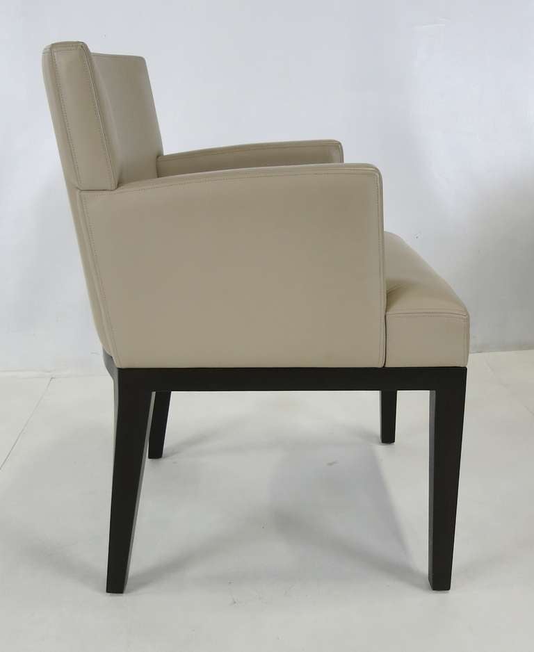 Set of Six Leather Dining Chairs by Christian Liaigre In Excellent Condition In Danville, CA