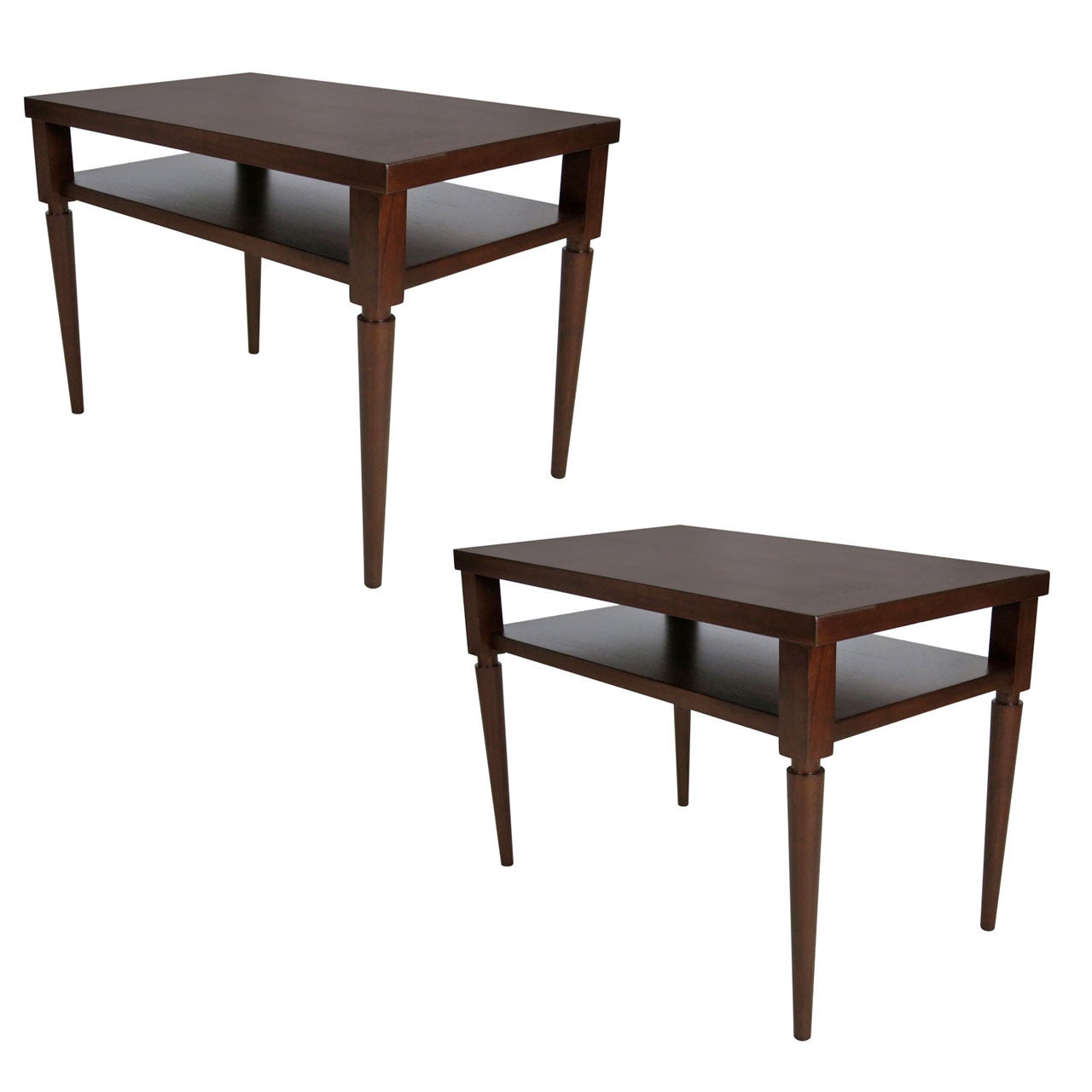 Rare Pair of Neoclassical Modern Side Tables by T.H. Robsjohn-Gibbings