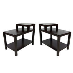 Pair of Tiered End Tables by T.H. Robsjohn-Gibbings for Widdicomb