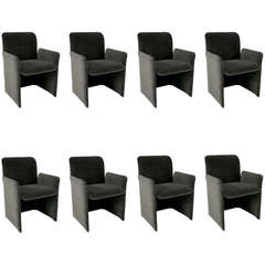 Set of Eight Lewes Dining Chairs by Giovanni Offredi for Saporiti Italia