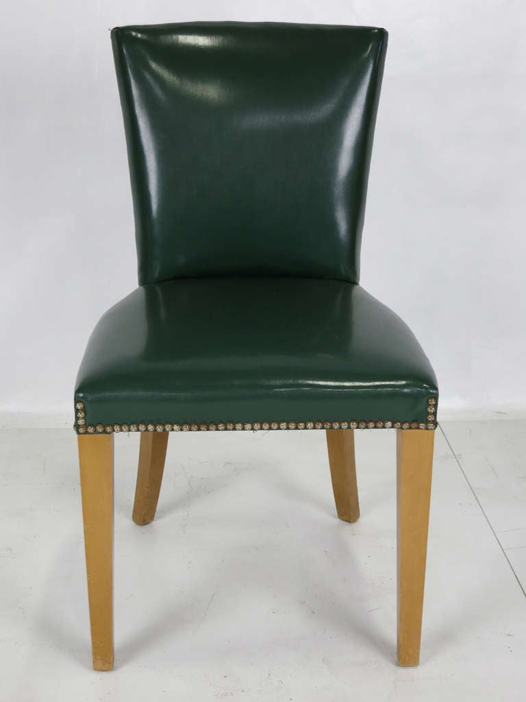 Mid-20th Century Set of Six French Art Deco Style Dining Chairs