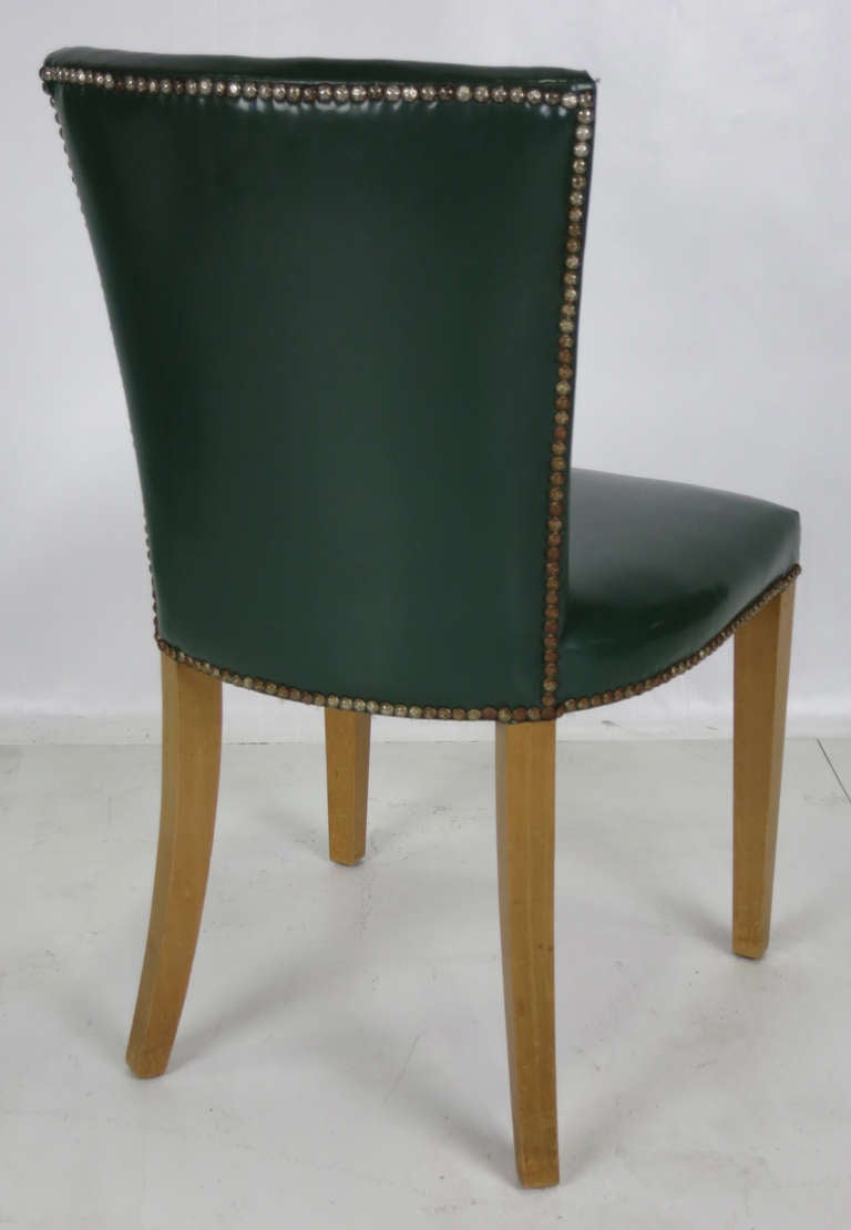 Set of Six French Art Deco Style Dining Chairs 1