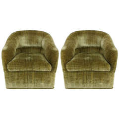 Pair of Sonoma Lounge Chairs by Sally Sirkin Lewis for J. Robert Scott