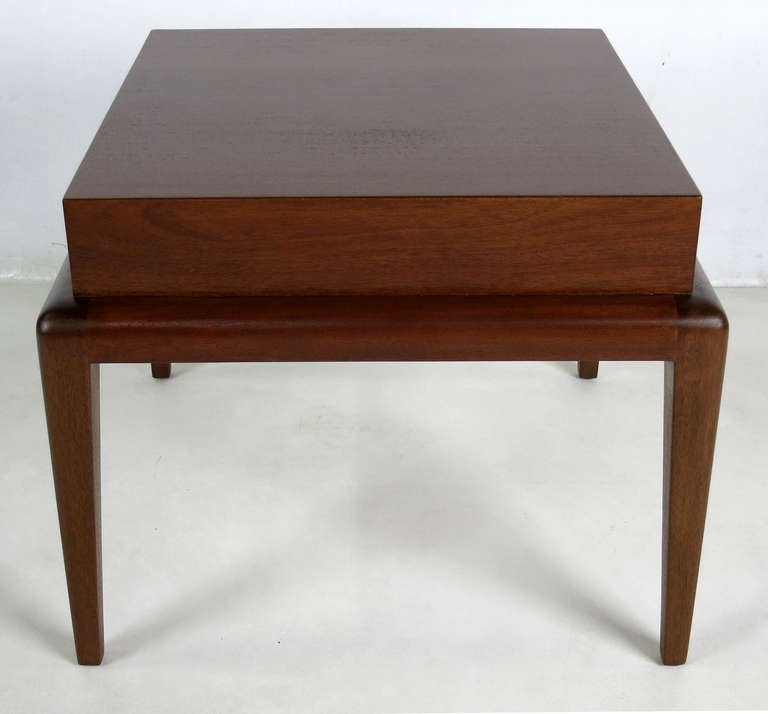 Modern Pair of Mahogany Side Tables by Seth Ben-Ari